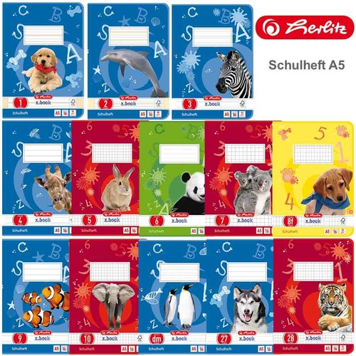 Herlitz schulheft lineatur - herlitz, a5