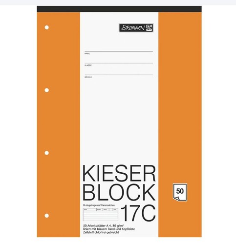 Block kieserblock liniert - a4,