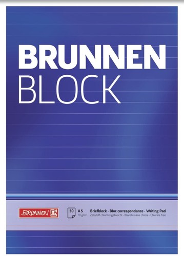 Brunnen briefblock - briefblock, /